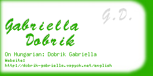 gabriella dobrik business card